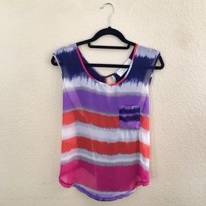Vintage Havana Tie Dye Tank Shirt Top